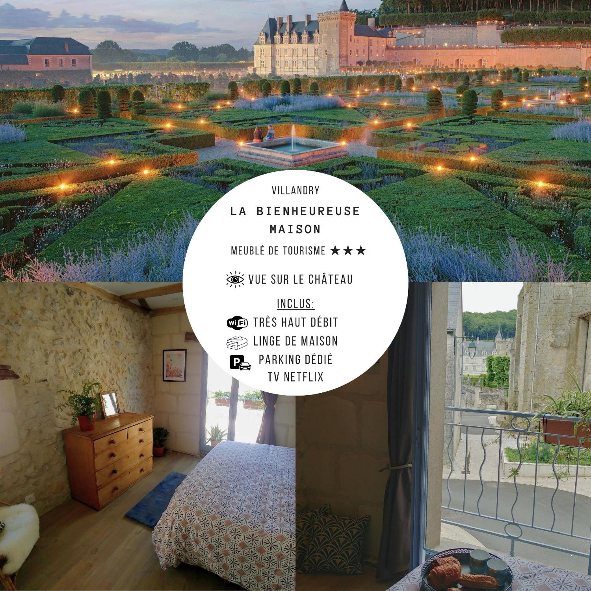 La Bienheureuse Maison, Vue Sur Le Chateau De Villandry Exterior foto
